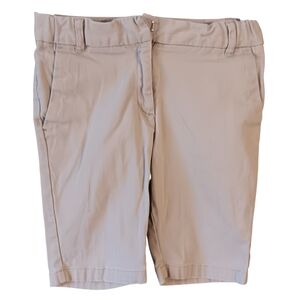 Chaps Light Tan Zip-Up Shorts (8 Regular - 12 inch Waist 14" Length)